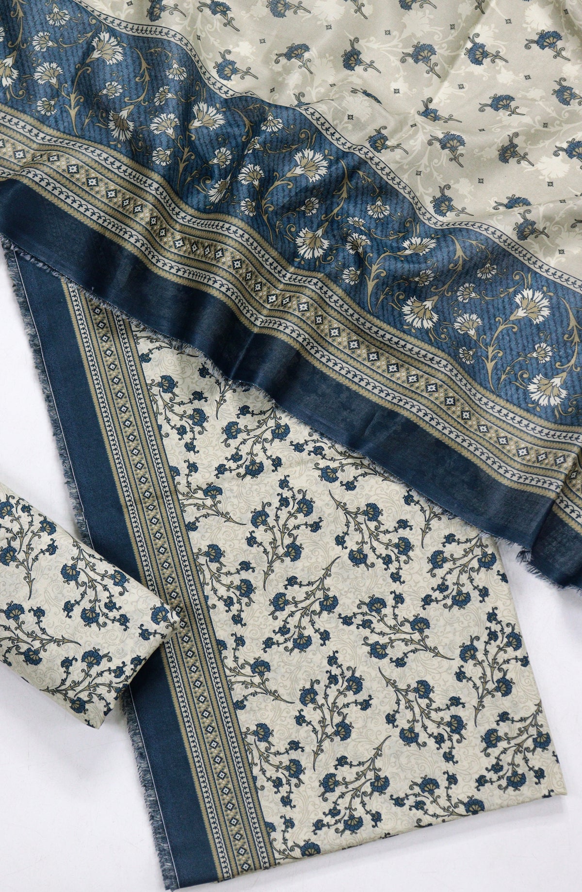 Bin Saeed Printed Lawn Unstitched 3 Piece Suit - D-04 - BS26PR - Teal - Summer Collection