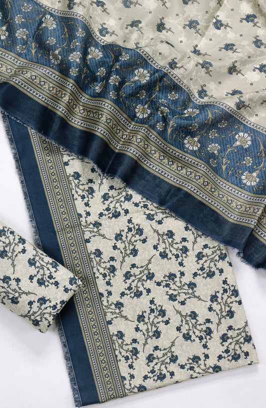 Bin Saeed Printed Lawn Unstitched 3 Piece Suit - D-04 - BS26PR - Teal - Summer Collection