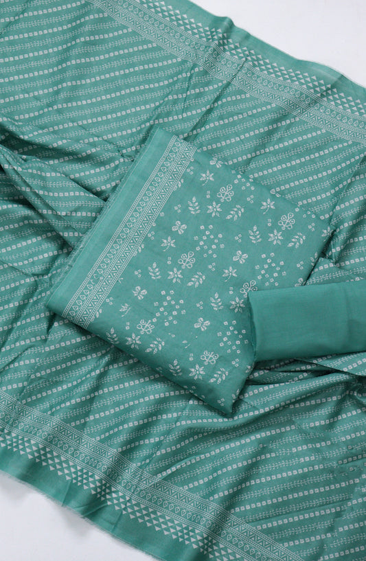 Bin Saeed Printed Lawn Unstitched 3 Piece Suit - PRD-27 - BS26VLP - Sea Green - Summer Collection