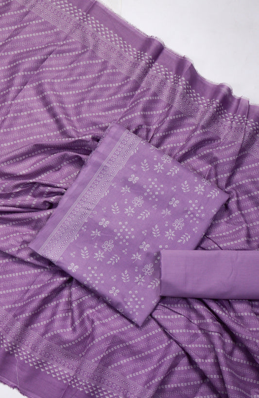 Bin Saeed Printed Lawn Unstitched 3 Piece Suit - PRD-03 - BS26VLP - Purple - Summer Collection