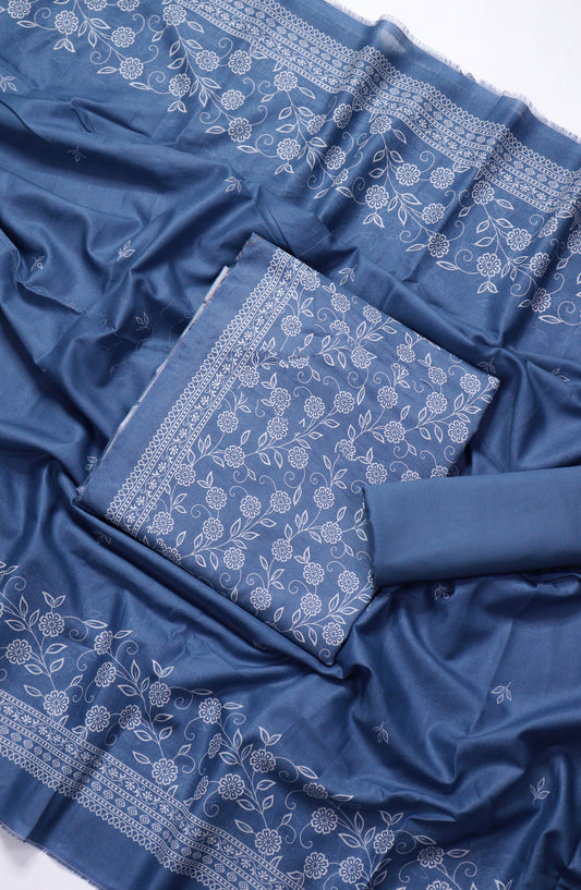 Bin Saeed Printed Lawn Unstitched 3 Piece Suit - PRD-01 - BS26VLP - Blue - Summer Collection