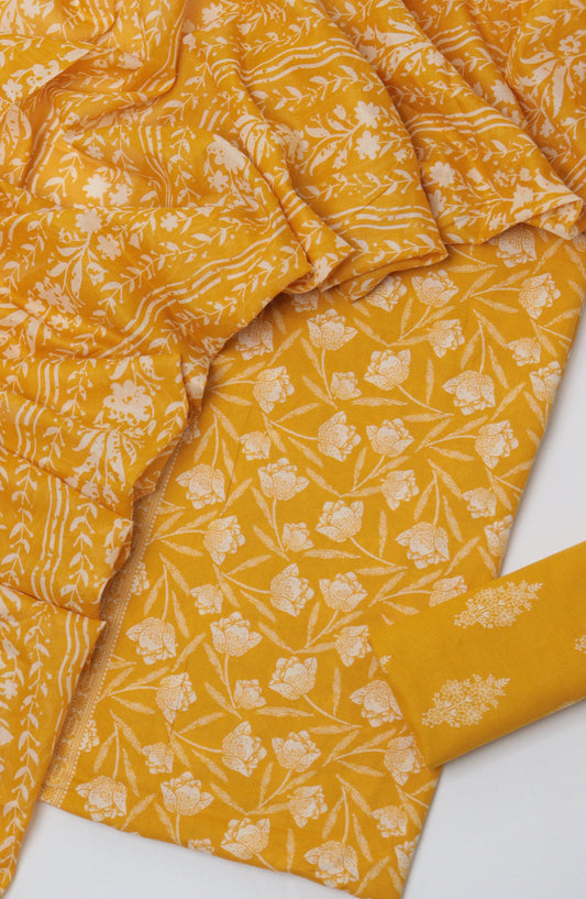 Bin Saeed Printed Lawn Unstitched 3 Piece Suit - D-16 - BS26PTL - Yellow - Summer Collection