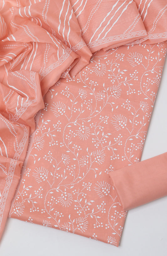 Bin Saeed Printed Lawn Unstitched 3 Piece Suit - D-07 - BS26PTL - Pink - Summer Collection