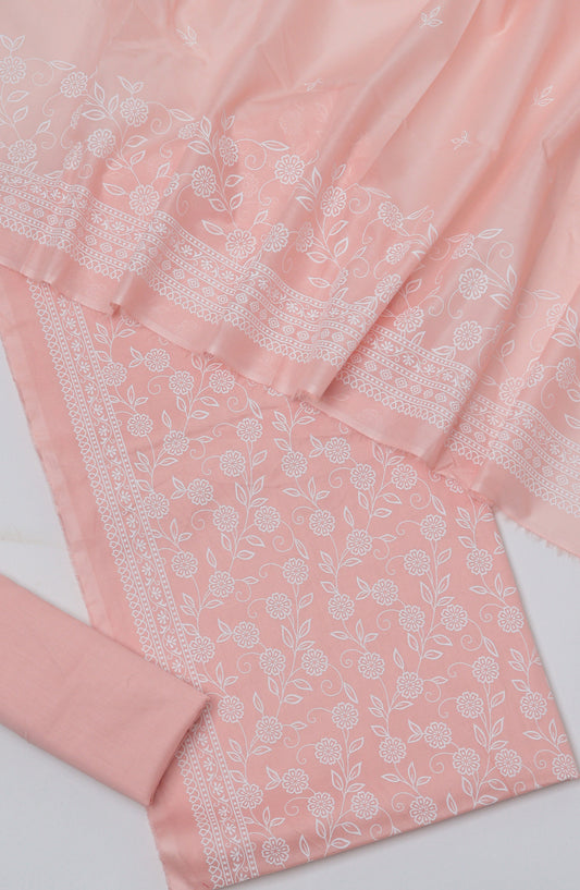 Bin Saeed Printed Lawn Unstitched 3 Piece Suit - D-04 - BS26PTL - Pink - Summer Collection