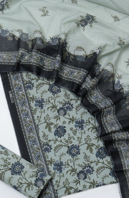 Bin Saeed Printed Cotton Unstitched 3 Piece Suit - D-05 - BS26TWL - Green - Summer Collection