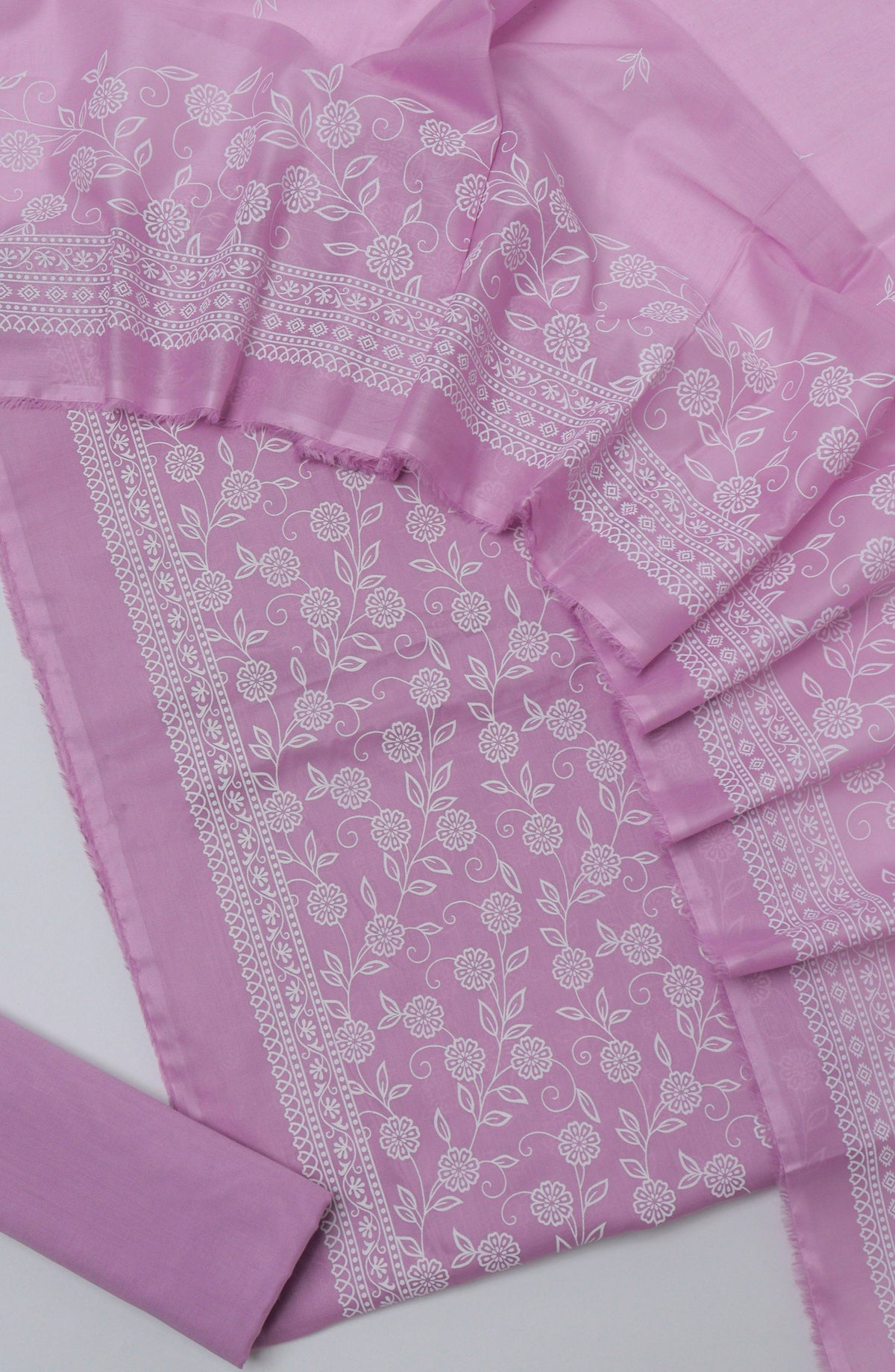 Bin Saeed Printed Cotton Unstitched 3 Piece Suit - D-19 - BS26PRTH - Pink - Summer Collection