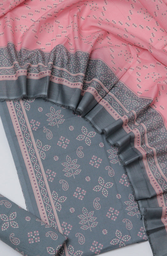 Bin Saeed Printed Cotton Unstitched 3 Piece Suit - D-17 - BS26PRTH - Blue - Summer Collection