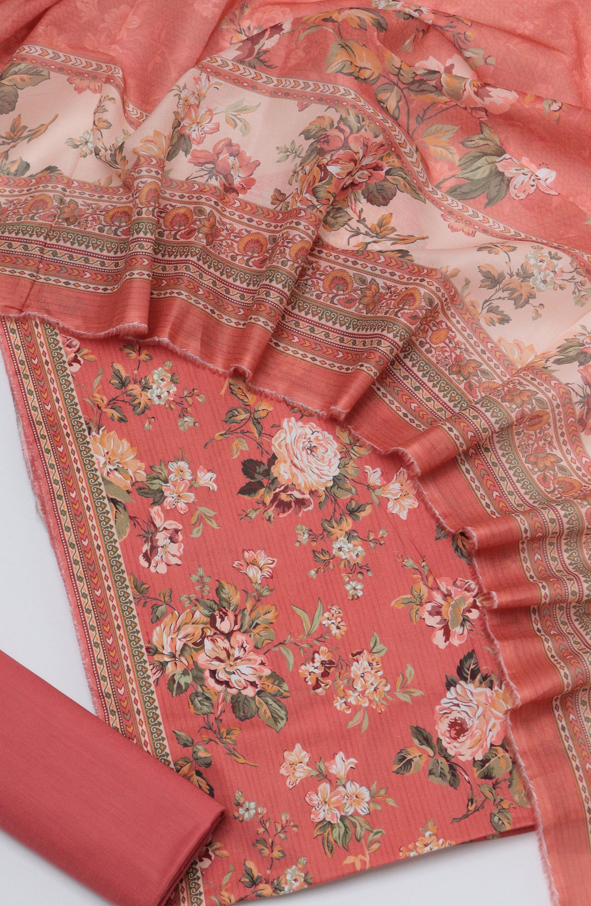 Bin Saeed Printed Cotton Unstitched 3 Piece Suit - D-05 - BS26PRTH - Pink - Summer Collection