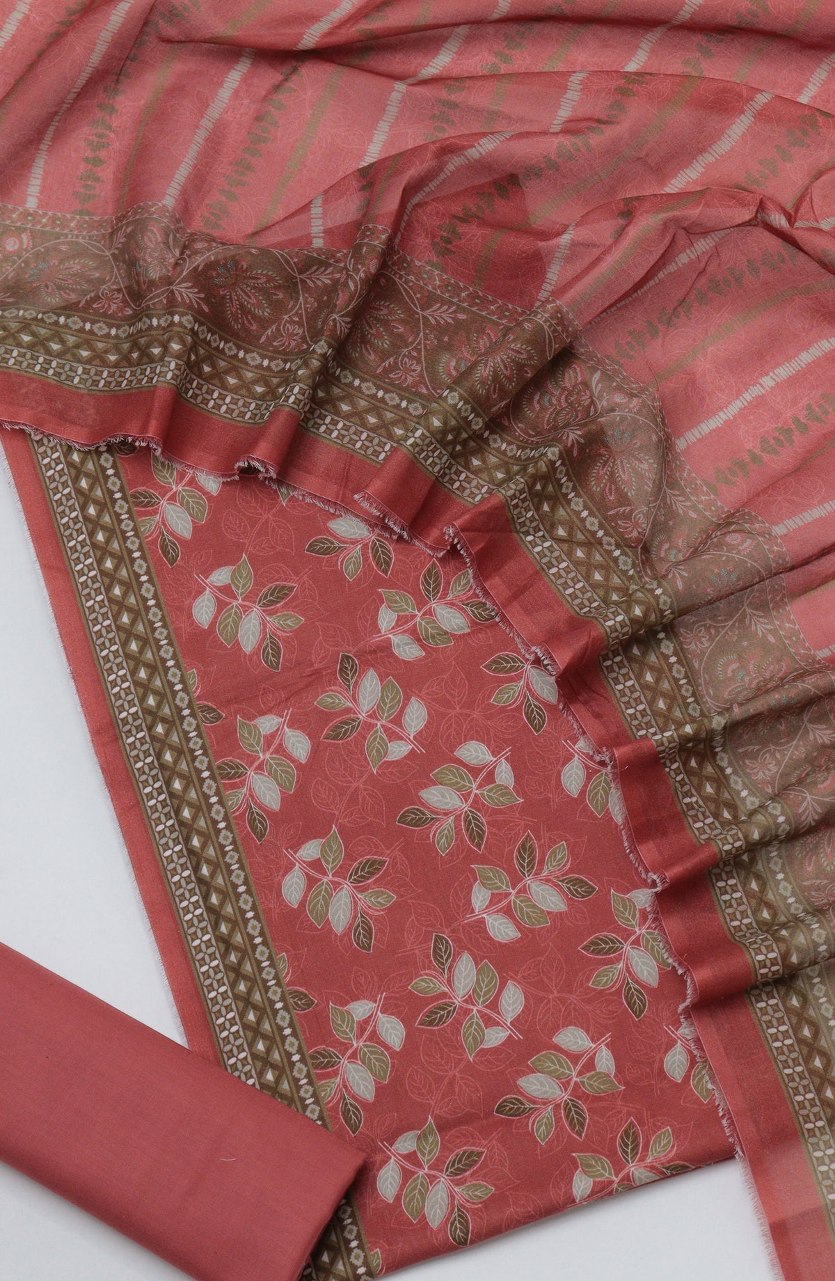 Bin Saeed Printed Cotton Unstitched 3 Piece Suit - D-27 - BS26PRTH - Pink - Summer Collection