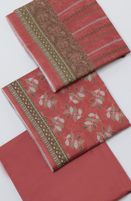 Bin Saeed Printed Cotton Unstitched 3 Piece Suit - D-27 - BS26PRTH - Pink - Summer Collection