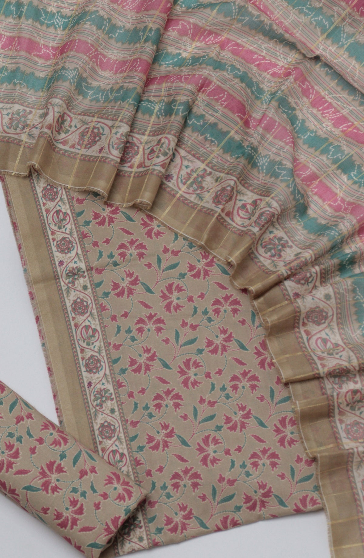 Bin Saeed Printed Cotton Unstitched 3 Piece Suit - D-12 - BS26FTH - Pink - Summer Collection