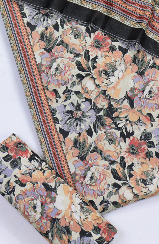 Bin Saeed Printed Khaddar Unstitched 3 Piece Suit - Design-19 - BS25KHD - Multi - Winter Collection