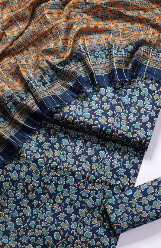 Bin Saeed Printed Lawn Unstitched 3 Piece Suit - Design-19 - BS26PR - Black - Summer Collection