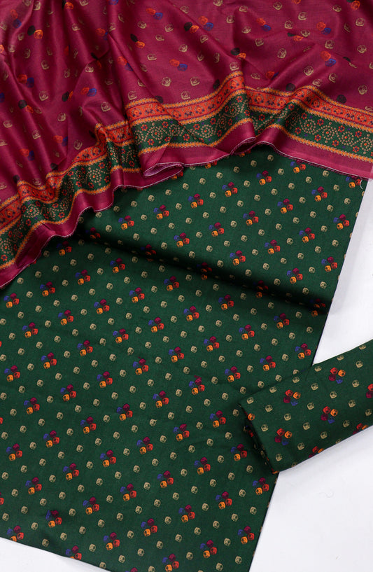 Bin Saeed Printed Lawn Unstitched 3 Piece Suit - Design-31 - BS26PR - Green - Summer Collection