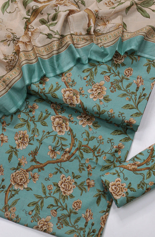 Bin Saeed Printed Lawn Unstitched 3 Piece Suit - Design-05 - BS26PR - Ferozi - Summer Collection