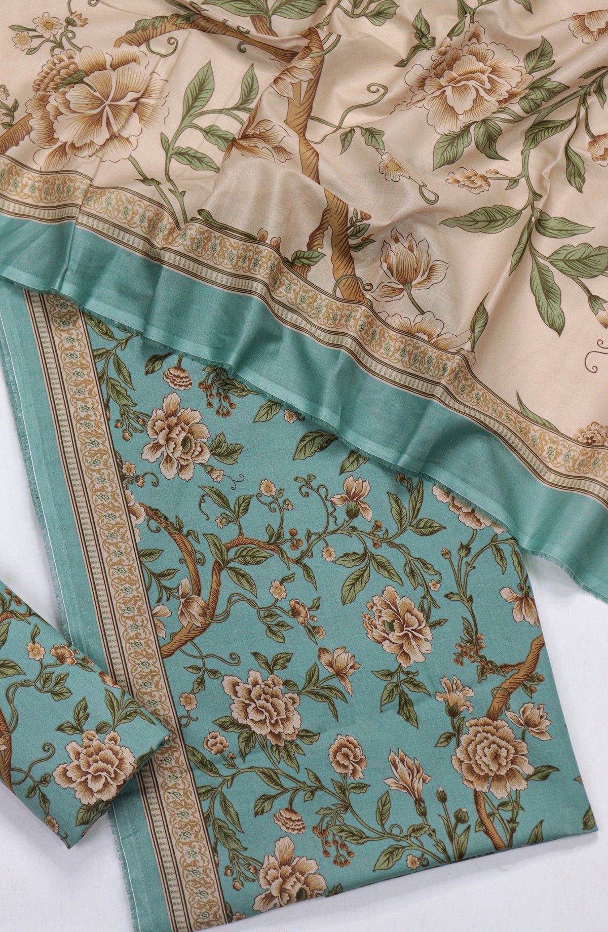 Bin Saeed Printed Lawn Unstitched 3 Piece Suit - Design-05 - BS26PR - Ferozi - Summer Collection