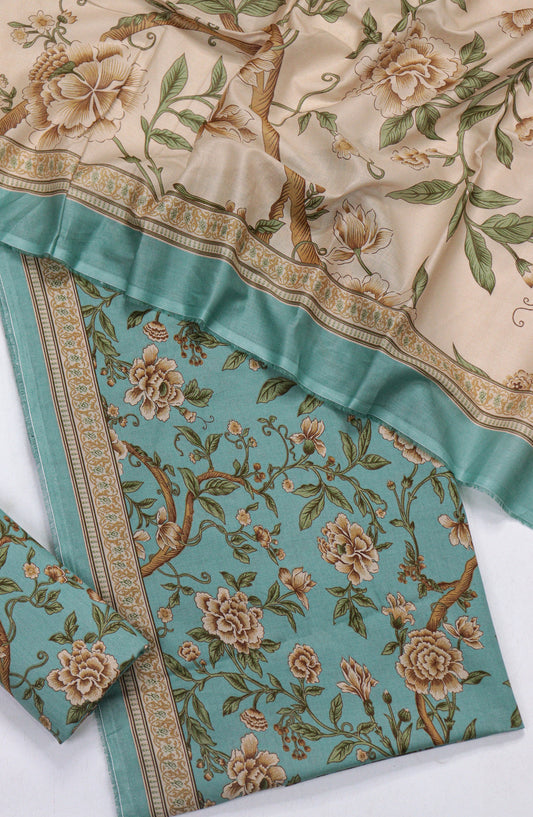 Bin Saeed Printed Lawn Unstitched 3 Piece Suit - Design-05 - BS26PR - Ferozi - Summer Collection