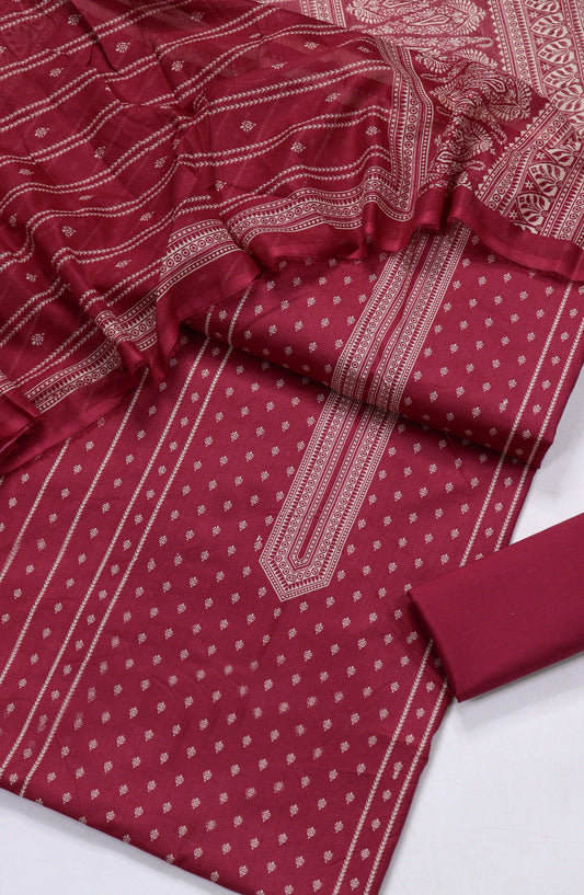 Bin Saeed Printed Lawn Unstitched 3 Piece Suit - D-01 - BS26PR - Pink - Summer Collection