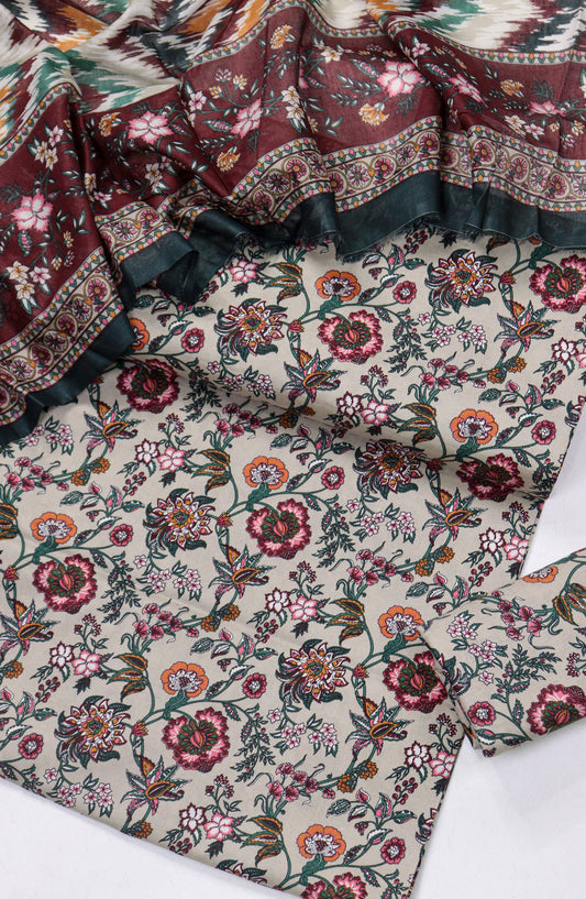 Bin Saeed Printed Lawn Unstitched 3 Piece Suit - Design-15 - BS26PR - Multi - Summer Collection