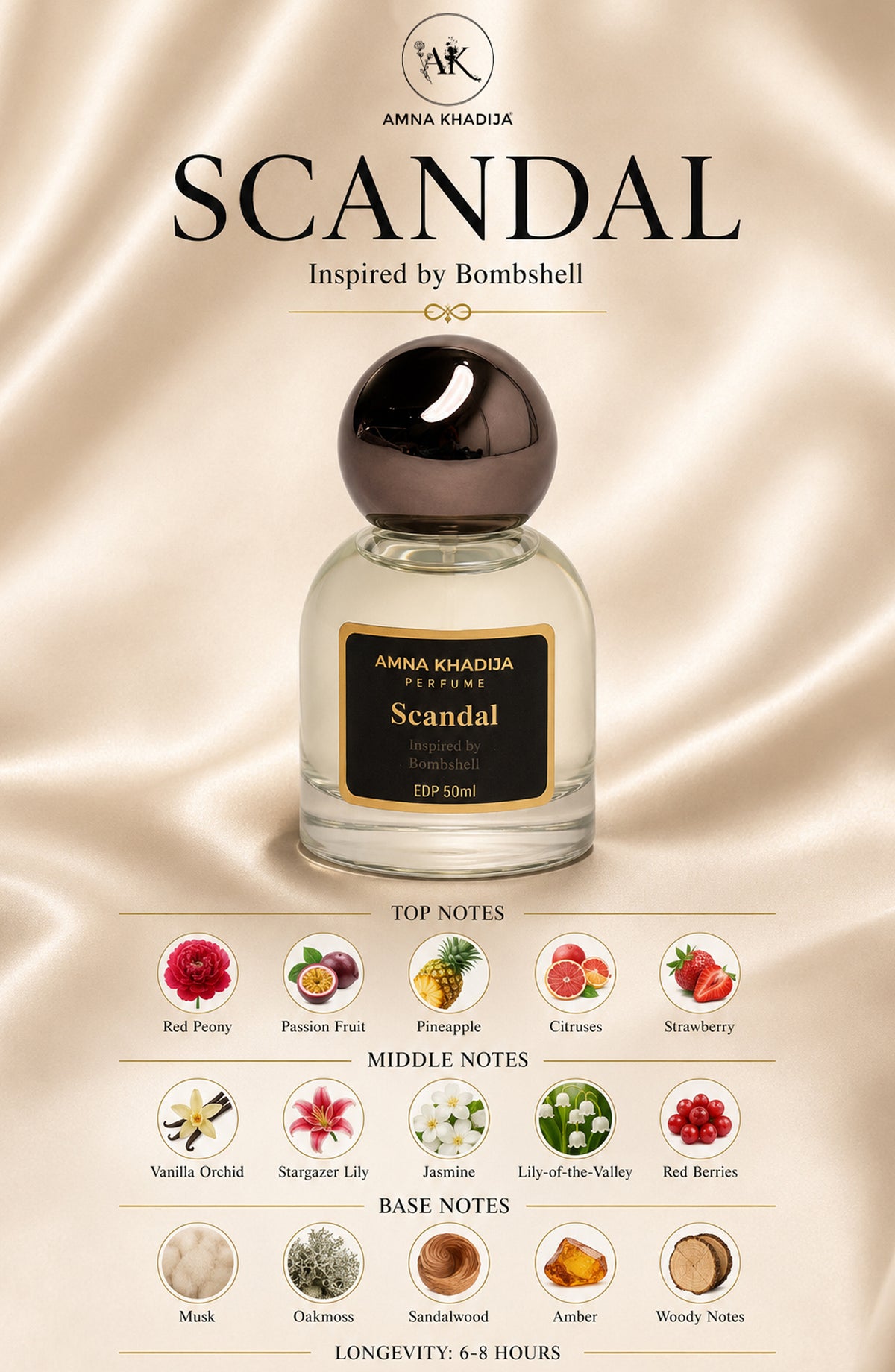 SCANDAL Inspired by Bombshell - AM26WPTR- Women Perfume