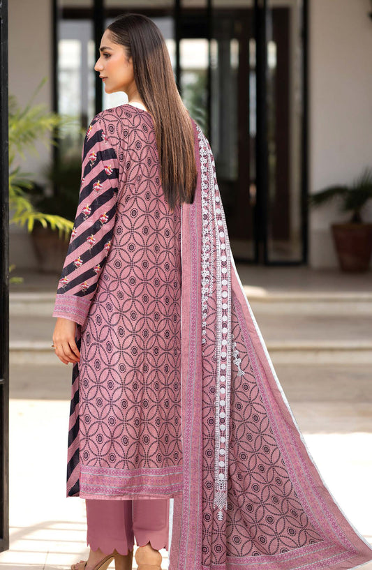 Bismil by Johra Printed Lawn Unstitched 3 Piece Suit - JH-1530 - JH25BSML - Pink - Casual Collection
