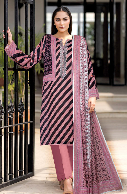 Bismil by Johra Printed Lawn Unstitched 3 Piece Suit - JH-1530 - JH25BSML - Pink - Casual Collection