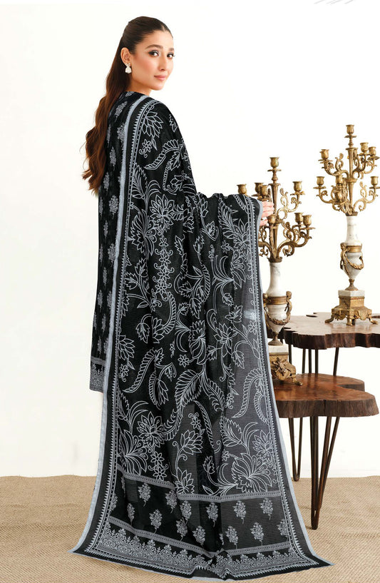 Bismil by Johra Printed Lawn Unstitched 3 Piece Suit - JH-1528 - JH25BSML - Black - Casual Collection