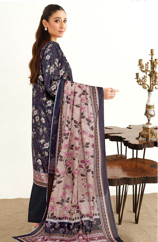 Bismil by Johra Printed Lawn Unstitched 3 Piece Suit - JH-1524 - JH25BSML - Blue - Casual Collection