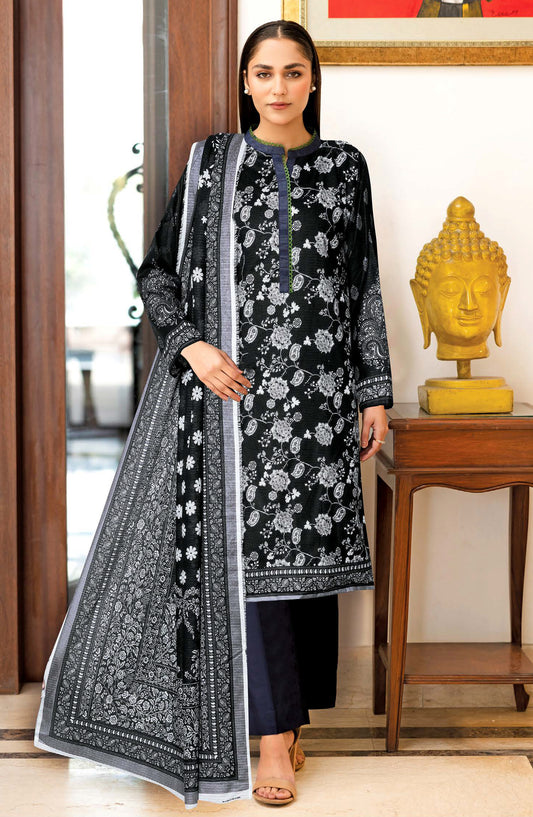 Bismil by Johra Printed Lawn Unstitched 3 Piece Suit - JH-1519 - JH25BSML - Black - Casual Collection
