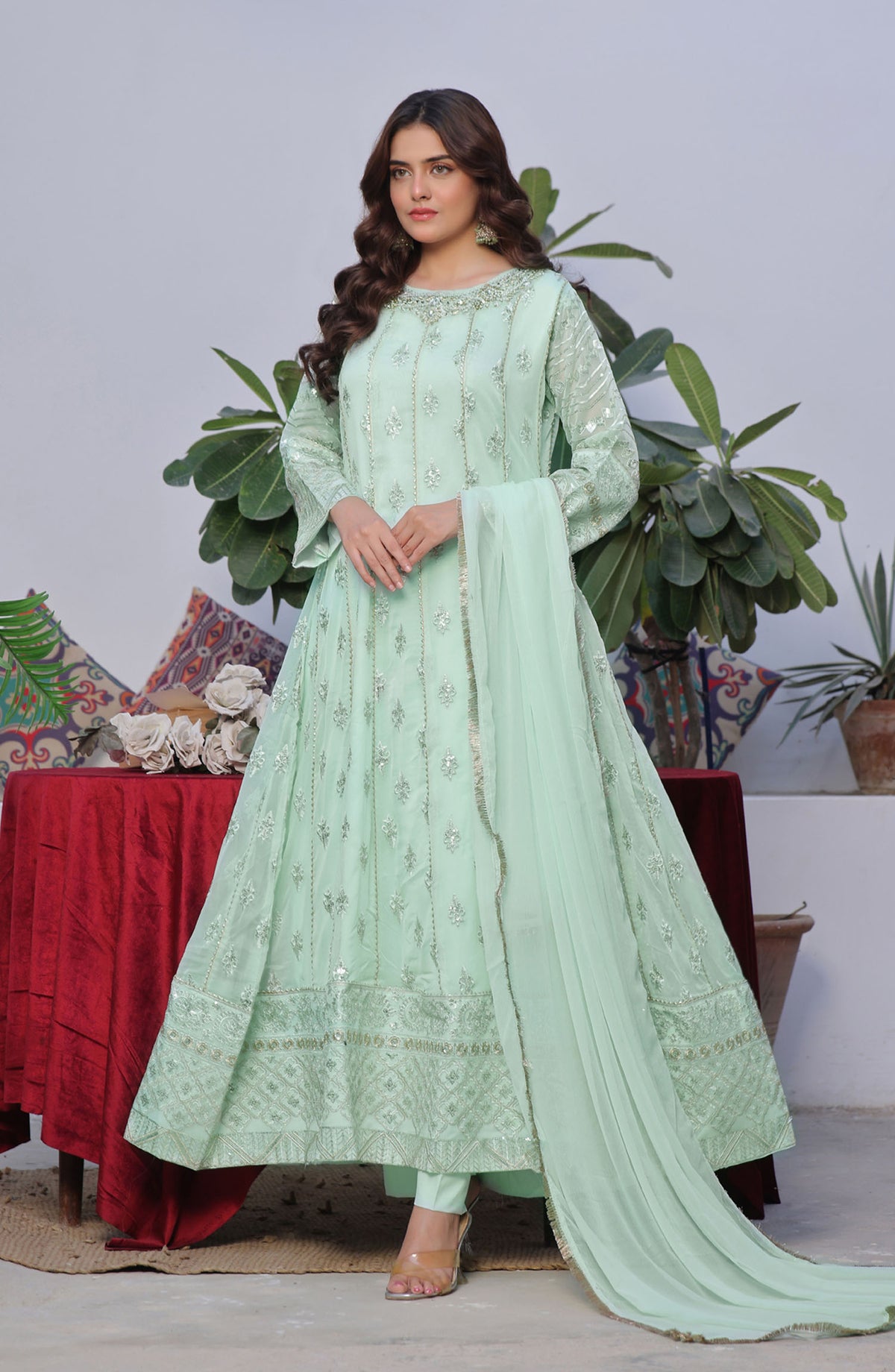 Rasm E Henna Pret Collection By Al Siyab - Chandni Pistachio