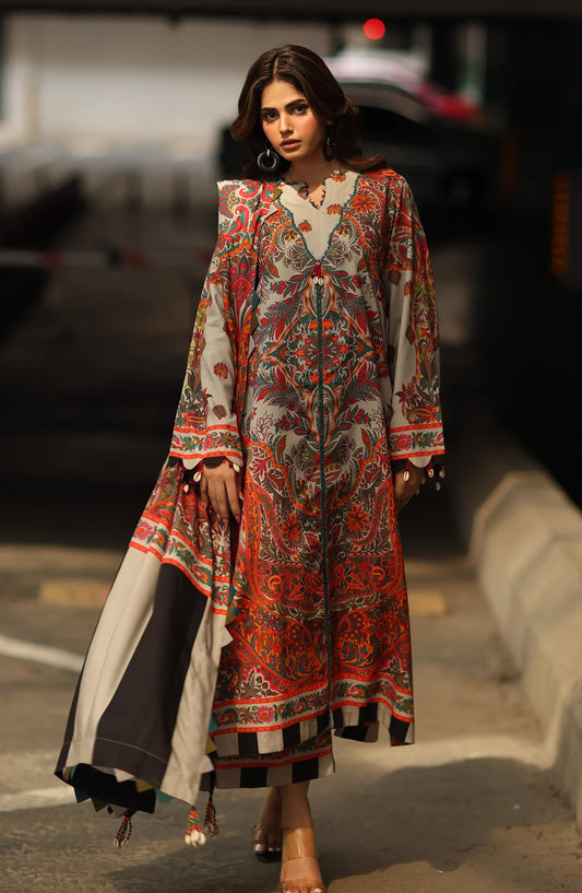 Charizma C-Prints Printed Staple Unstitched 3 Piece Suit - CPW5-12 - CHZ25CW - Multi - Winter Collection
