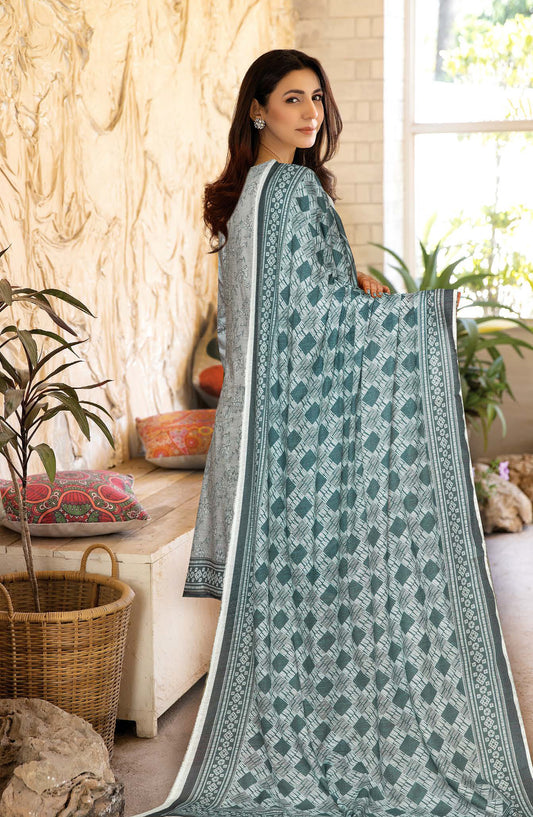 Class by Johra Printed Lawn Unstitched 3 Piece Suit - JH-1155 - JH25CLAS - Blue - Casual Collection