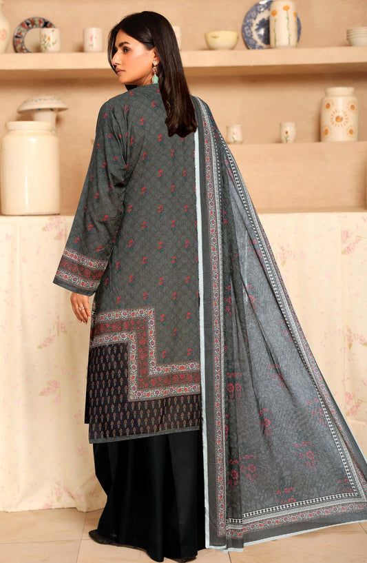 Class by Johra Printed Lawn Unstitched 3 Piece Suit - JH-1151 - JH25CLAS - Black - Casual Collection