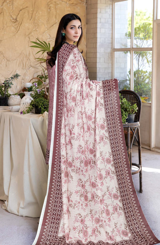 Class by Johra Printed Lawn Unstitched 3 Piece Suit - JH-1148 - JH25CLAS - Pink - Casual Collection