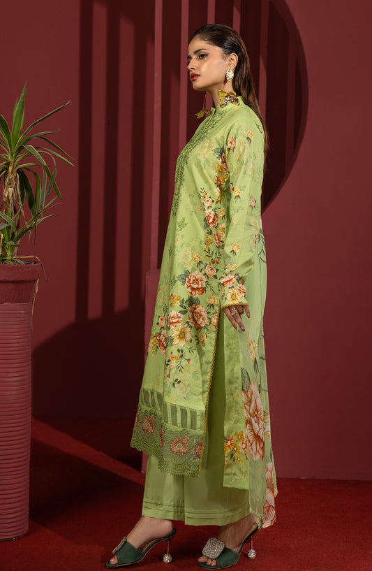 Coco by Panache Embroidered Lawn Unstitched 3 Piece Suit - D-05 - PN26C - Green - Summer Collection