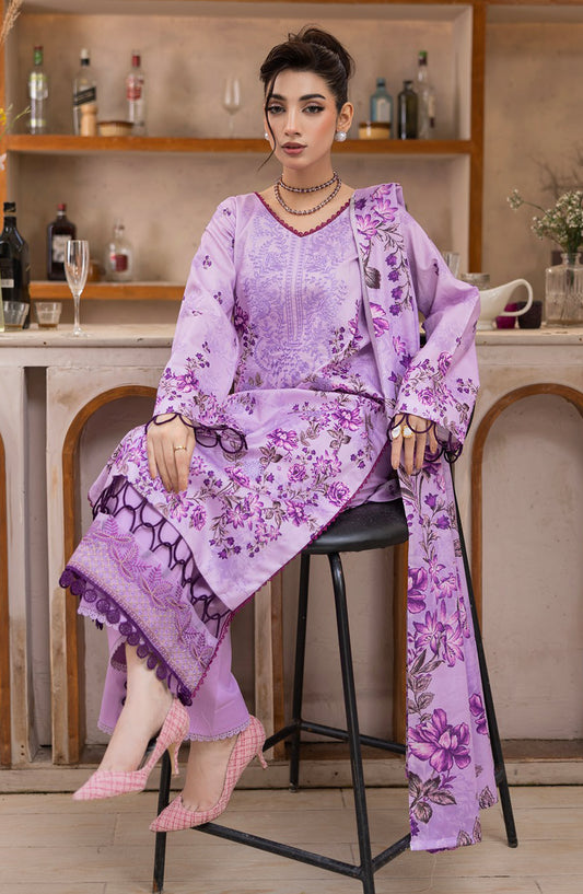 Coco by Panache Embroidered Lawn Unstitched 3 Piece Suit - D-08 - PN26CTW - Purple - Summer Collection