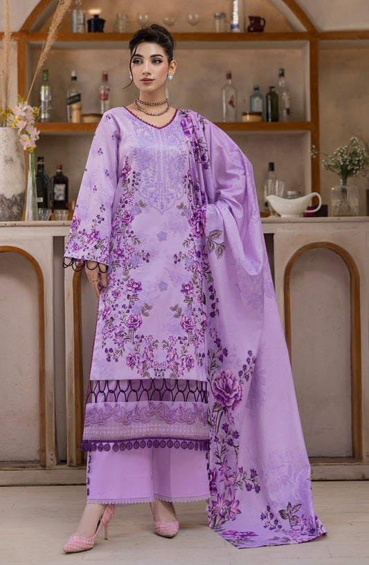 Coco by Panache Embroidered Lawn Unstitched 3 Piece Suit - D-08 - PN26CTW - Purple - Summer Collection