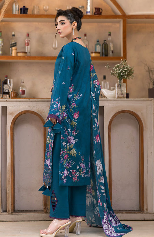 Coco by Panache Embroidered Lawn Unstitched 3 Piece Suit - D-07 - PN26CTW - Blue - Summer Collection