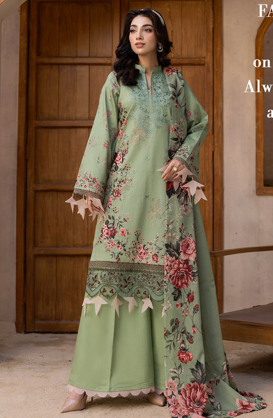 Coco by Panache Embroidered Lawn Unstitched 3 Piece Suit - D-03 - PN26CTW - Green - Summer Collection