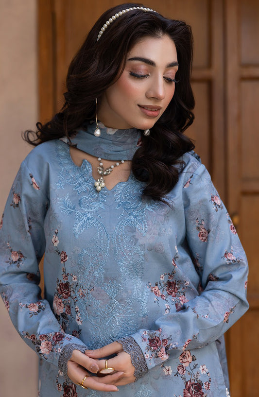 Coco by Panache Embroidered Lawn Unstitched 3 Piece Suit - D-02 - PN26CTW - Blue - Summer Collection