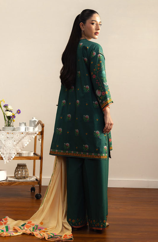 Coco by Zara Shahjahan Printed Lawn Unstitched 3 Piece Suit - 7B - ZS26PRTS - Green - Summer Collection