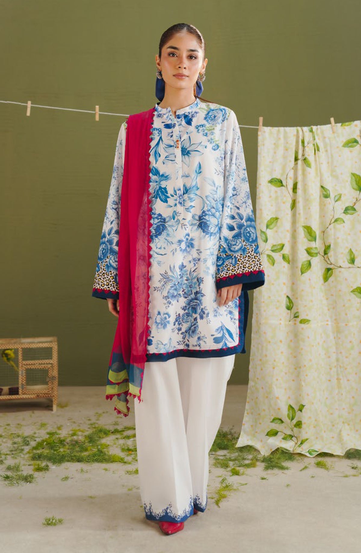 Coco by Zara Shahjahan Printed Lawn Unstitched 3 Piece Suit - D-6A - ZS26PR - White - Summer Collection