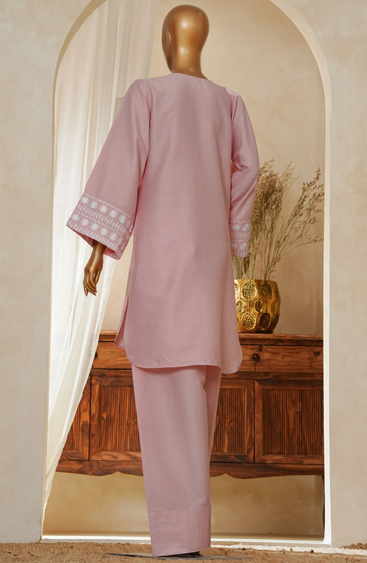 Zynara by Amna Khadija Embroidered Cotton Stitched 2 Piece Suit - D-288 Pink - AM25Zynara - Summer Collection