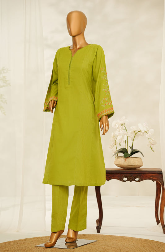 Amna Khadija Daily Delights Embroidered Cotton Stitched 2 Piece Suit - D-307 - AM25CTN - Dhani - Summer Collection
