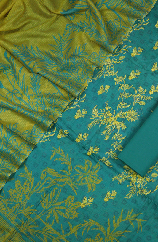 Ishmal by Amna Khadija Embroidered Lawn Unstitched 3 Piece Suit - D-11 - AM25ISHEL - Blue - Summer Collection