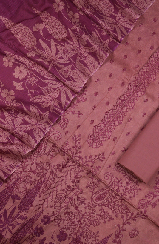 Ishmal by Amna Khadija Embroidered Lawn Unstitched 3 Piece Suit - D-12 - AM25ISHEL - Pink - Summer Collection