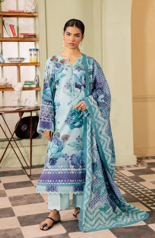Daria Everyday Printed Lawn Unstitched 3 Piece Suit - DA-67 - DR26EV - Green - Summer Collection