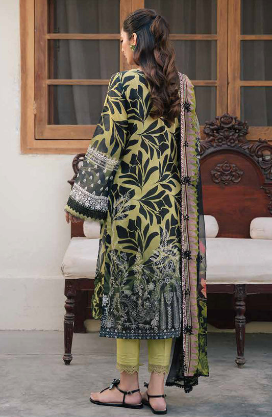 Daria Embroidered Lawn Unstitched 3 Piece Suit - DA-36 - DR26RM - Dhani - Ramadan Collection