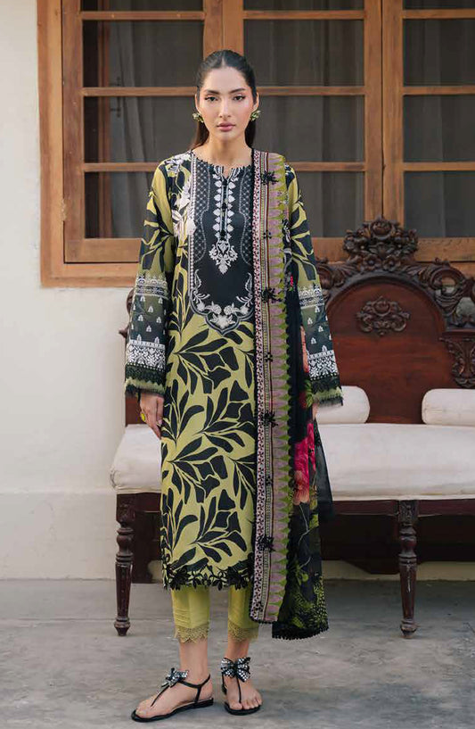 Daria Embroidered Lawn Unstitched 3 Piece Suit - DA-36 - DR26RM - Dhani - Ramadan Collection