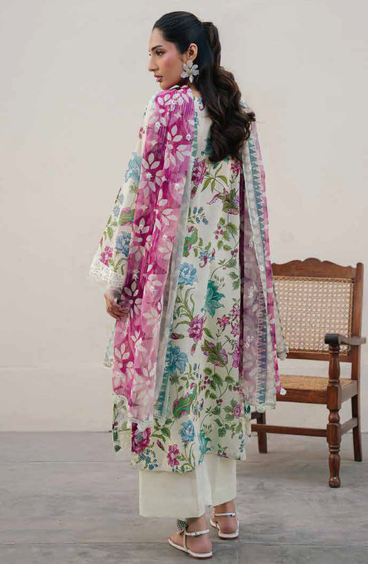 Daria Embroidered Lawn Unstitched 3 Piece Suit - DA-38 - DR26RM - Multi - Ramadan Collection